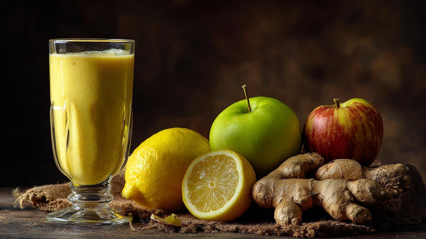 Detox těla po víkendu: smoothie s jablkem, zázvorem a citronem