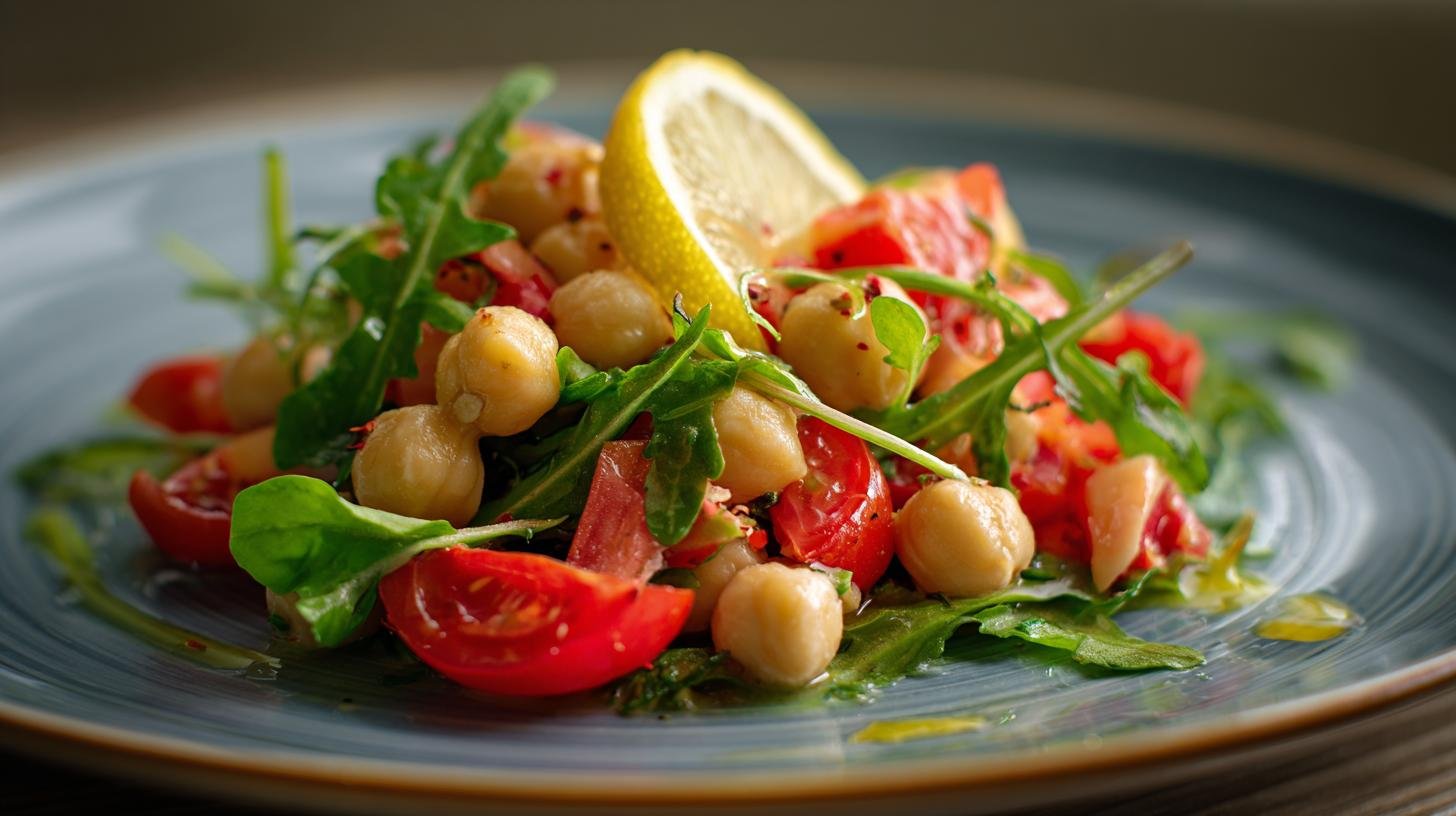 Cizrnový salát s citronem a rajčaty – lehké letní menu