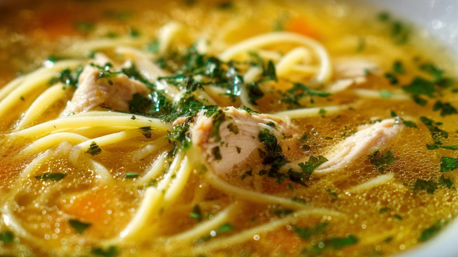 Domácí kuřecí vývar s nudlemi – jak ho uvařit bez chyby. Proč jít do domácího vývaru