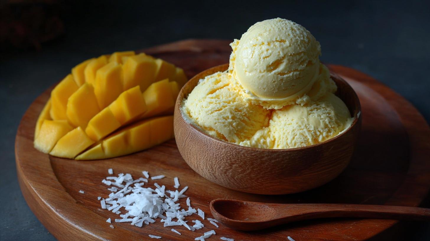Domácí zmrzlina z manga a kokosového mléka – exotika bez výčitek