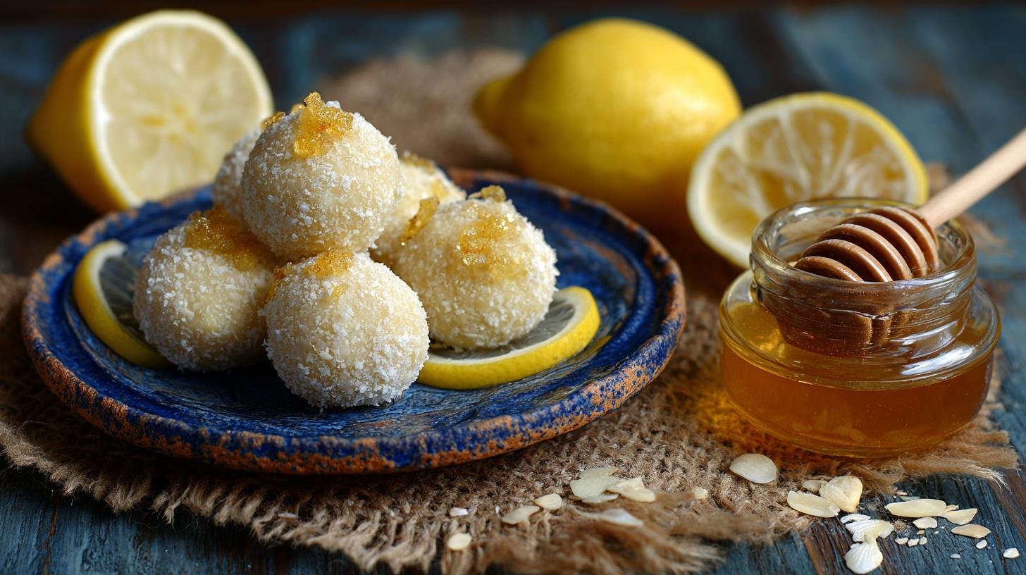 Tvarohové koule s citronem a medem pro rychlou energii. Rychlý recept