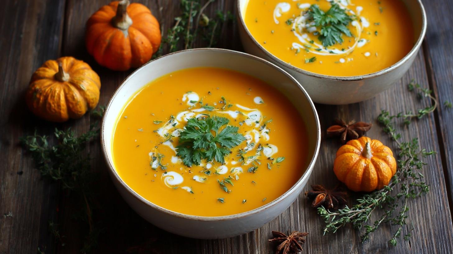 Krémová dýňová polévka s kokosovým mlékem a zázvorem. Jak připravit polévku krok za krokem