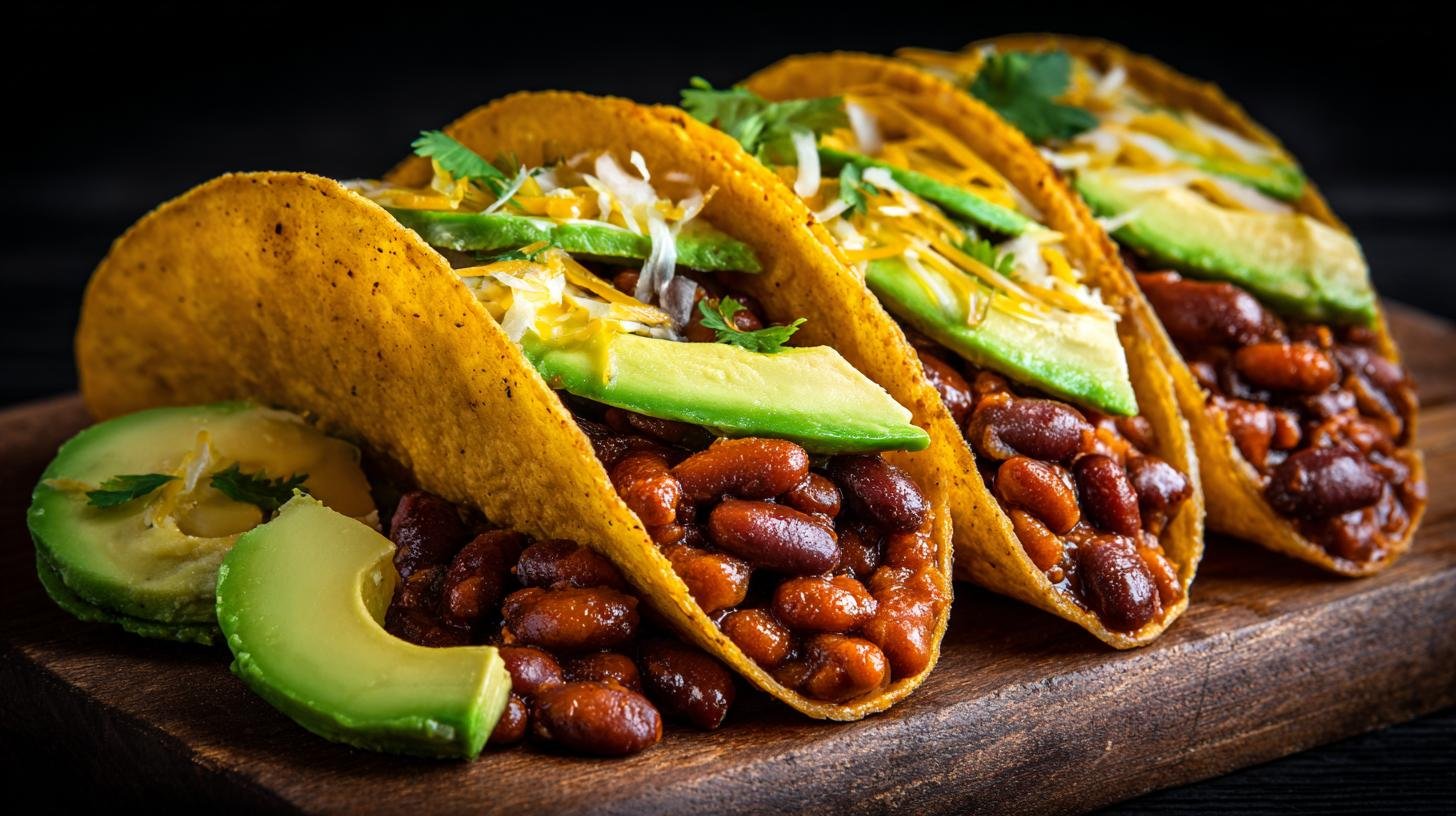 Tacos s fazolemi a avokádem – rychlá alternativa k sendviči. Co mít vždy po ruce