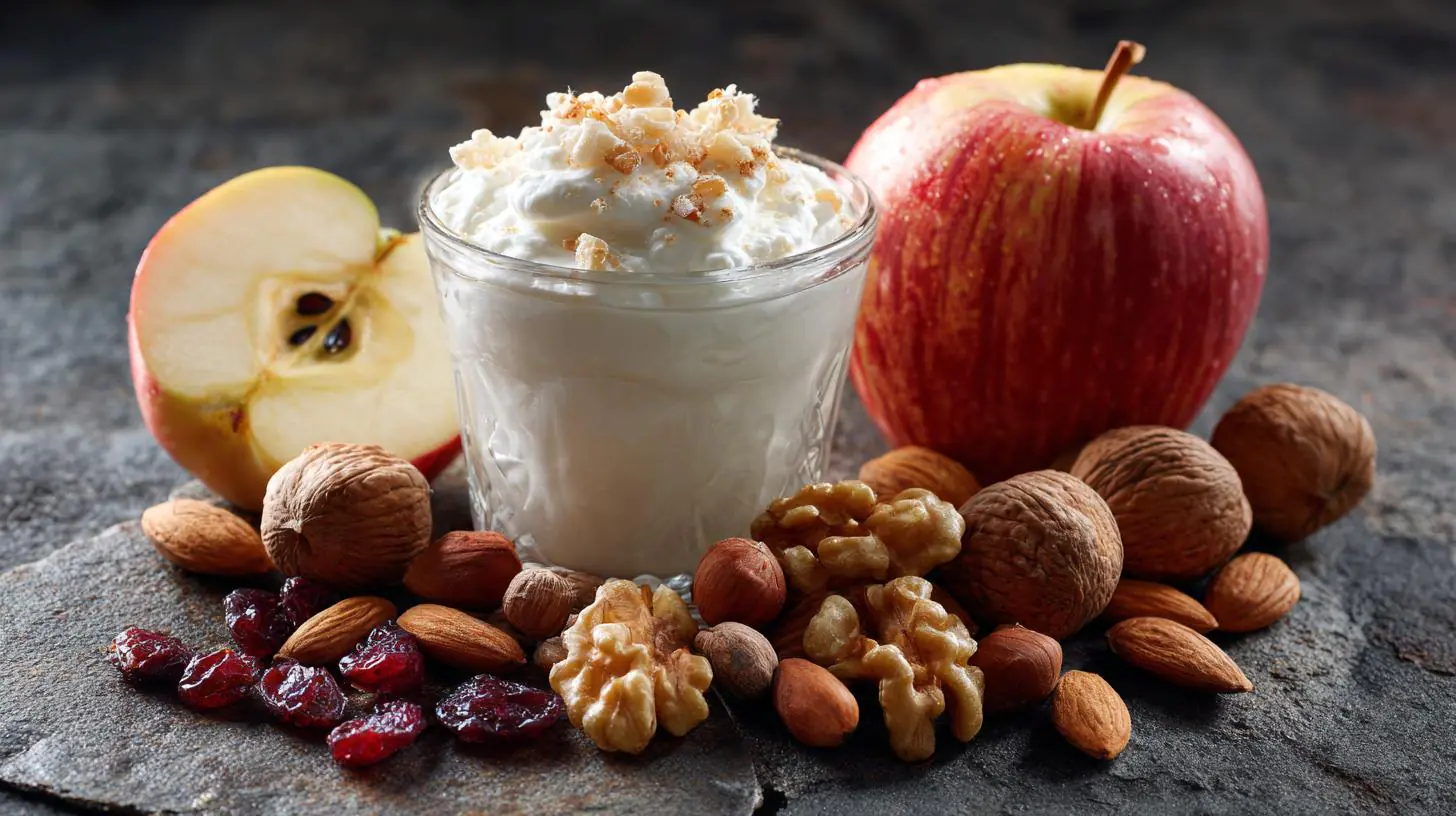 Svačina bez cukru: tvaroh, ořechy a jablko pro energii