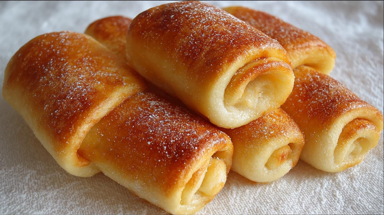 Křupavé rohlíky z mouky, droždí a vody bez hnětení. Postup krok za krokem