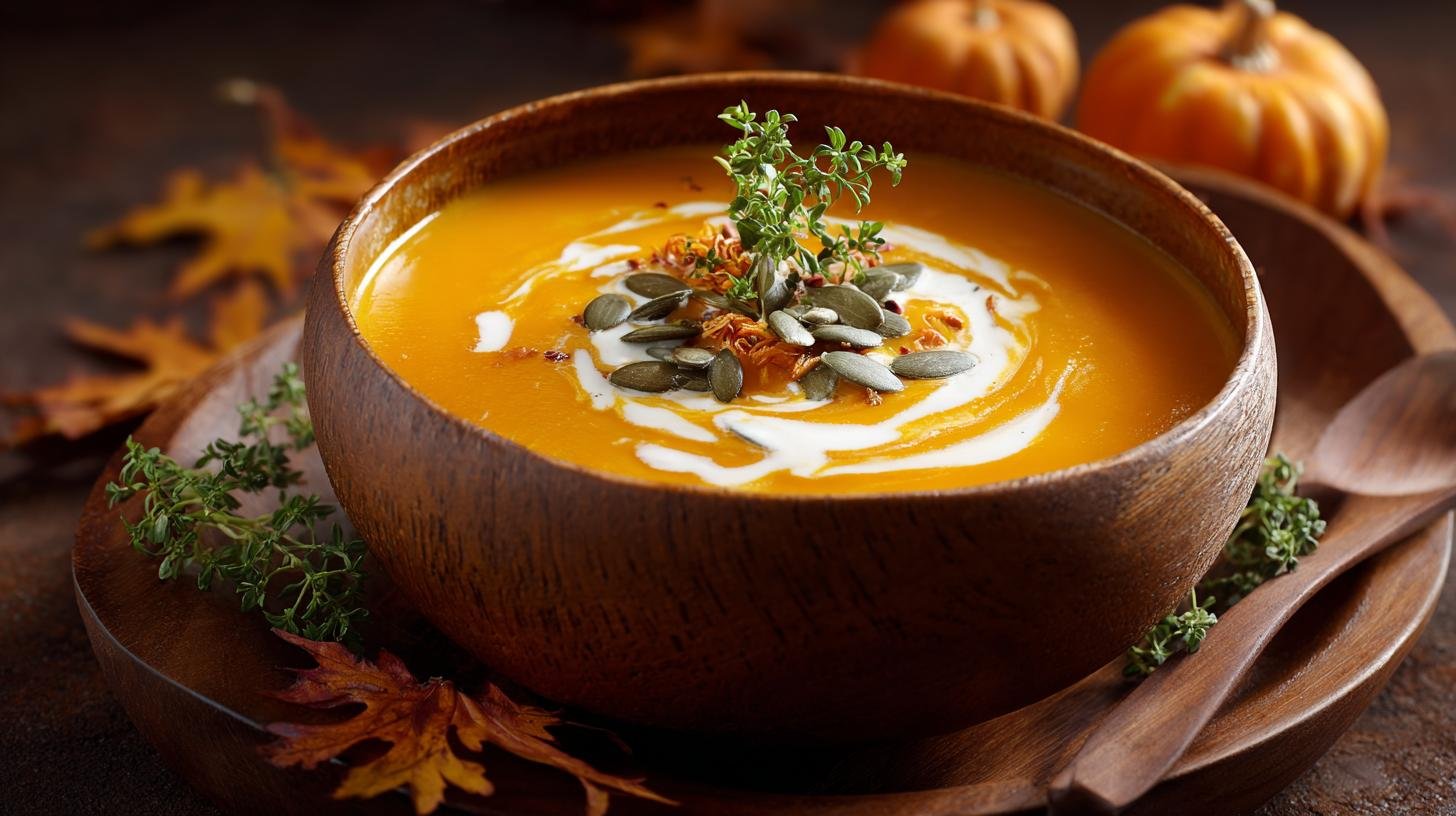 Krémová dýňová polévka s kokosovým mlékem – sladká i slaná zároveň. Proč tenhle kontrast funguje Krémová dýňová polévka s kokosovým mlékem – sladká i slaná zároveň. Proč tenhle kontrast funguje