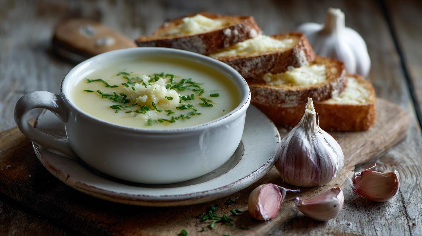 Česneková polévka, která posílí imunitu a uklidní tělo