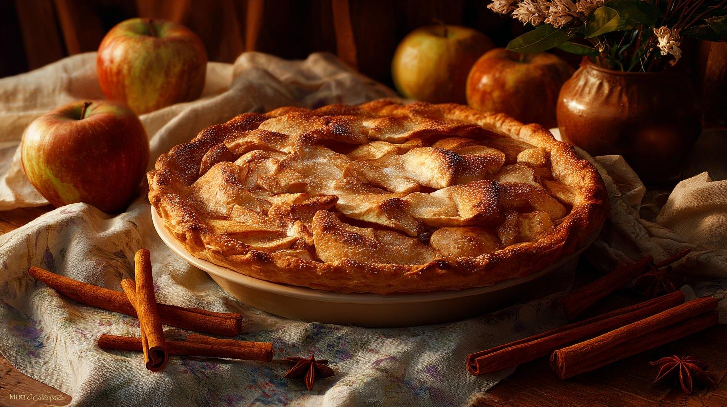 Jablečný koláč se skořicí a máslem, po kterém voní celý byt