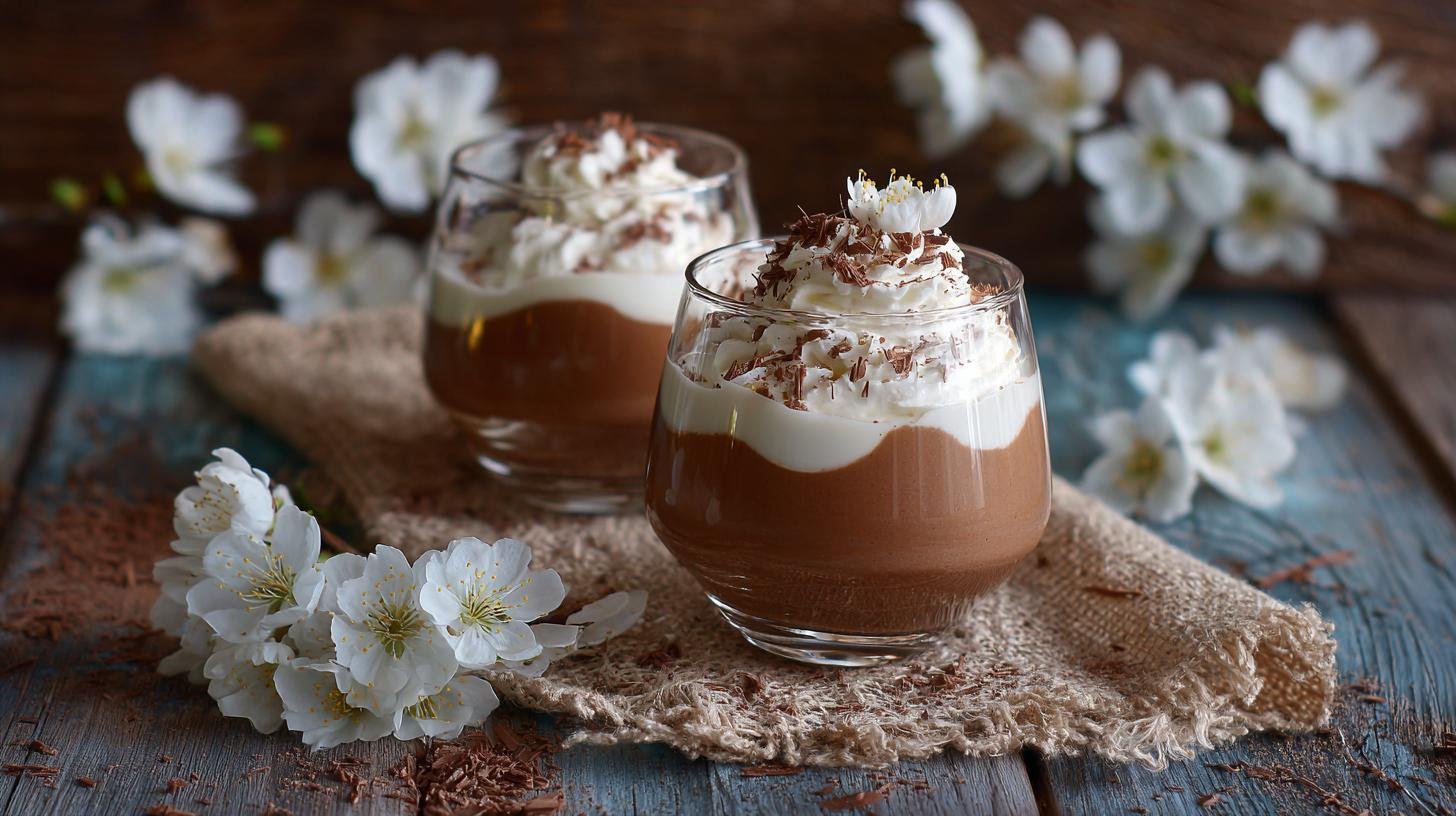 Jemný dezert z tvarohu, smetany a čokolády pro klidný večer. Postup krok za krokem