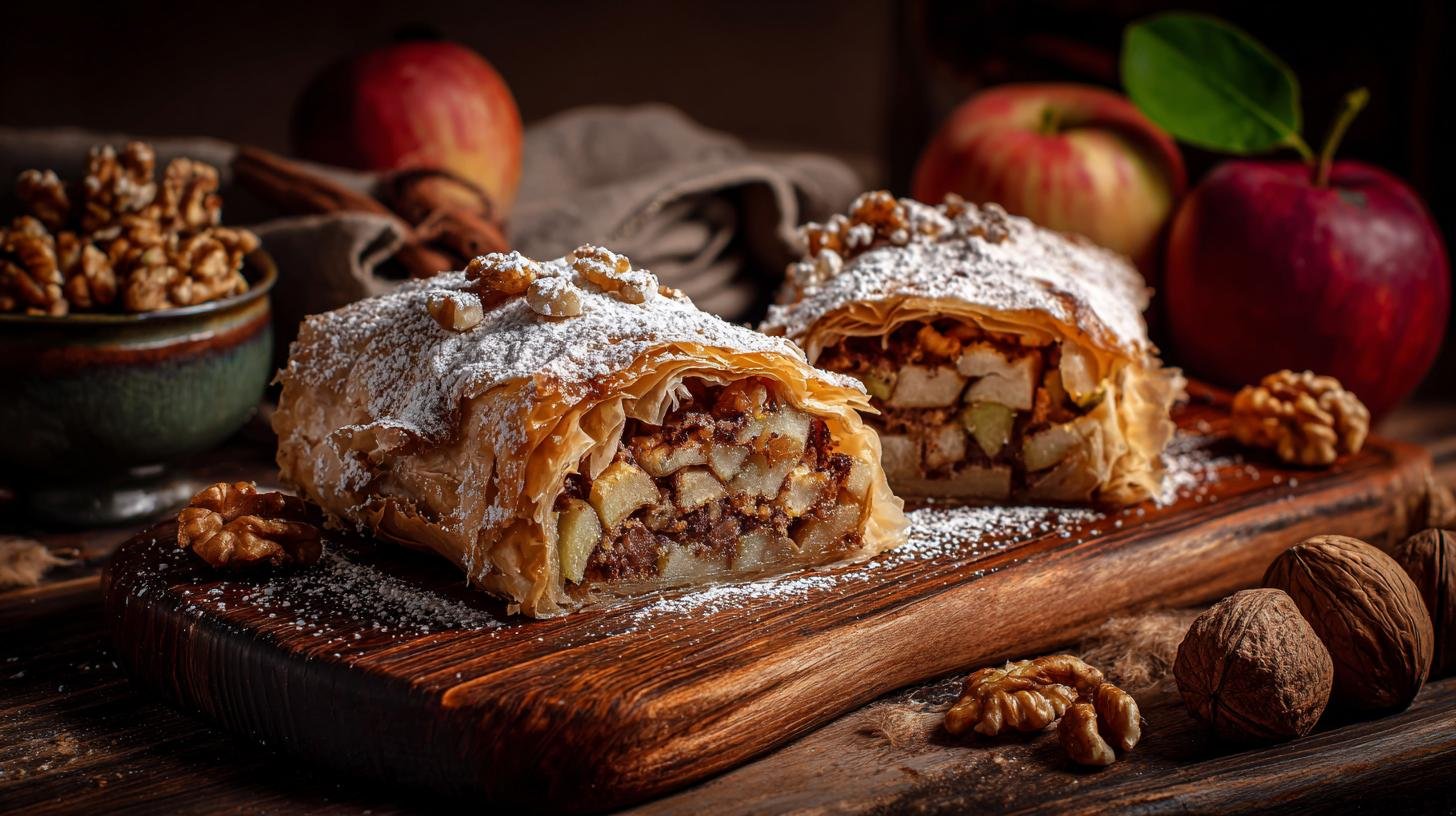 Jablečný závin s ořechy – klasika, která voní domovem. Rychlý recept krok za krokem