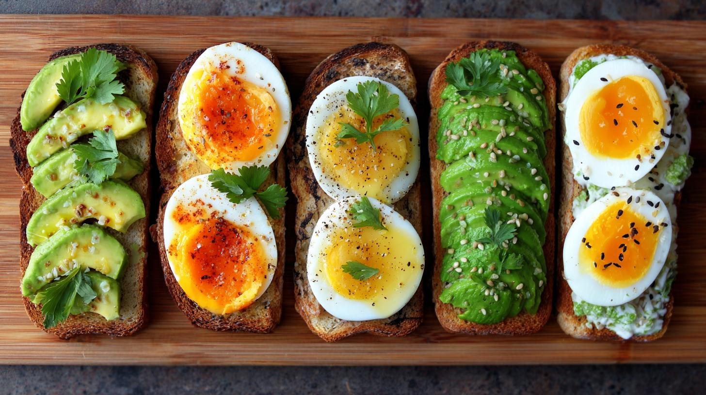 Toasty s avokádem a vajíčkem – snídaně, kterou zvládne každý. Různé varianty pro různé nálady