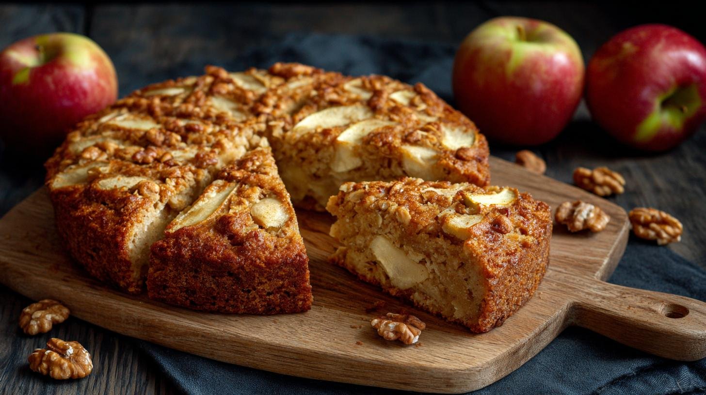 Zdravý koláč s jablky a ovesnými vločkami bez složité přípravy. Co potřebujete Zdravý koláč s jablky a ovesnými vločkami bez složité přípravy. Co potřebujete