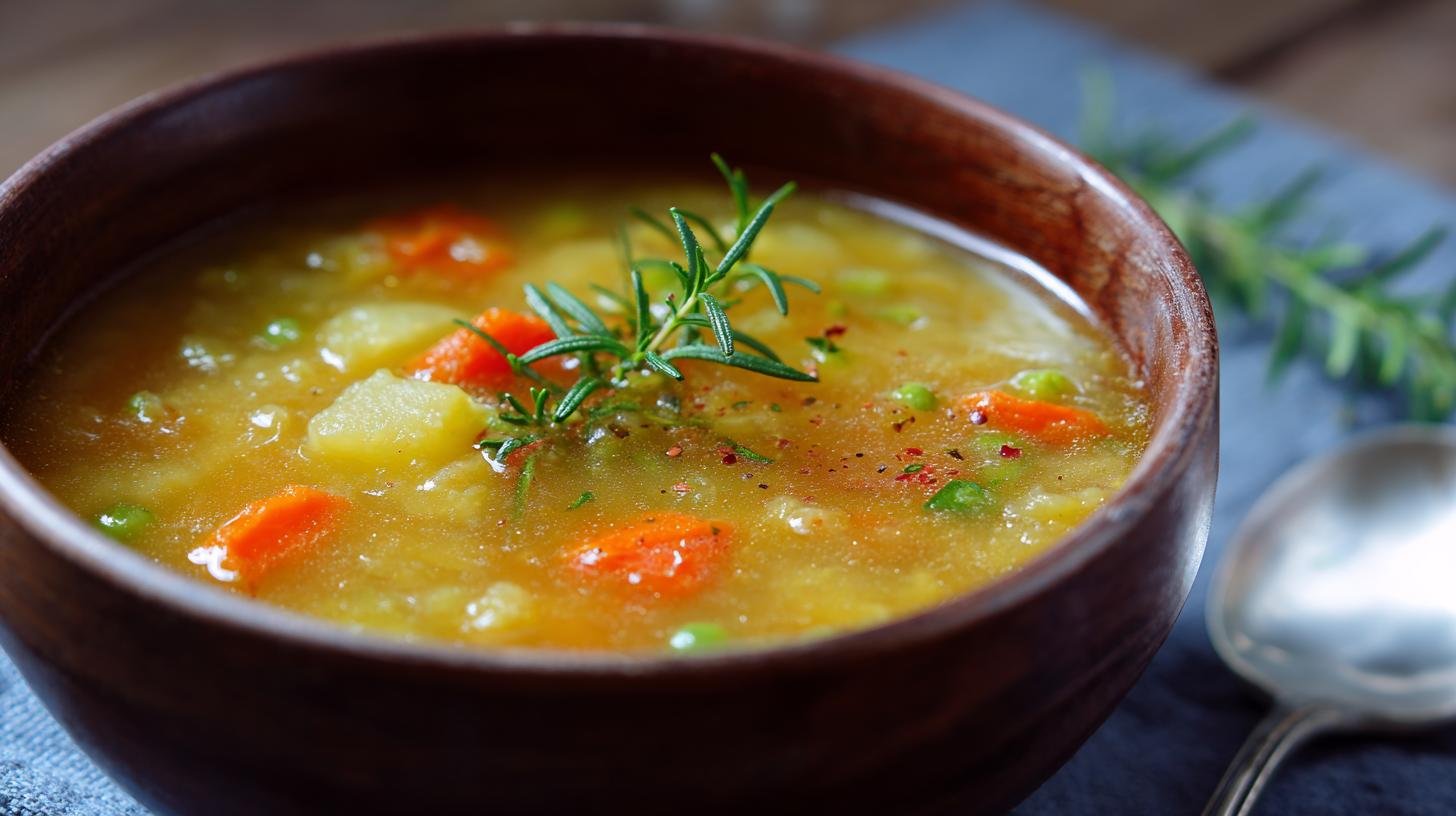 Tajemství husté polévky z hrášku, mrkve a brambor – znáte ho. Proč vám udělá radost