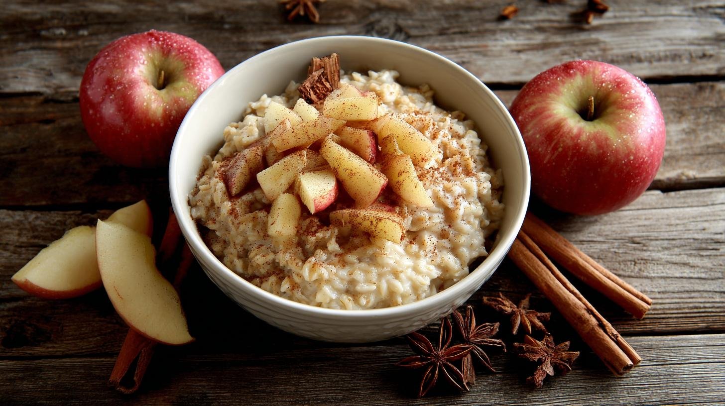 Ovesné vločky s jablky a skořicí hotové za 3 minuty. Praktické použití v každodenním životě