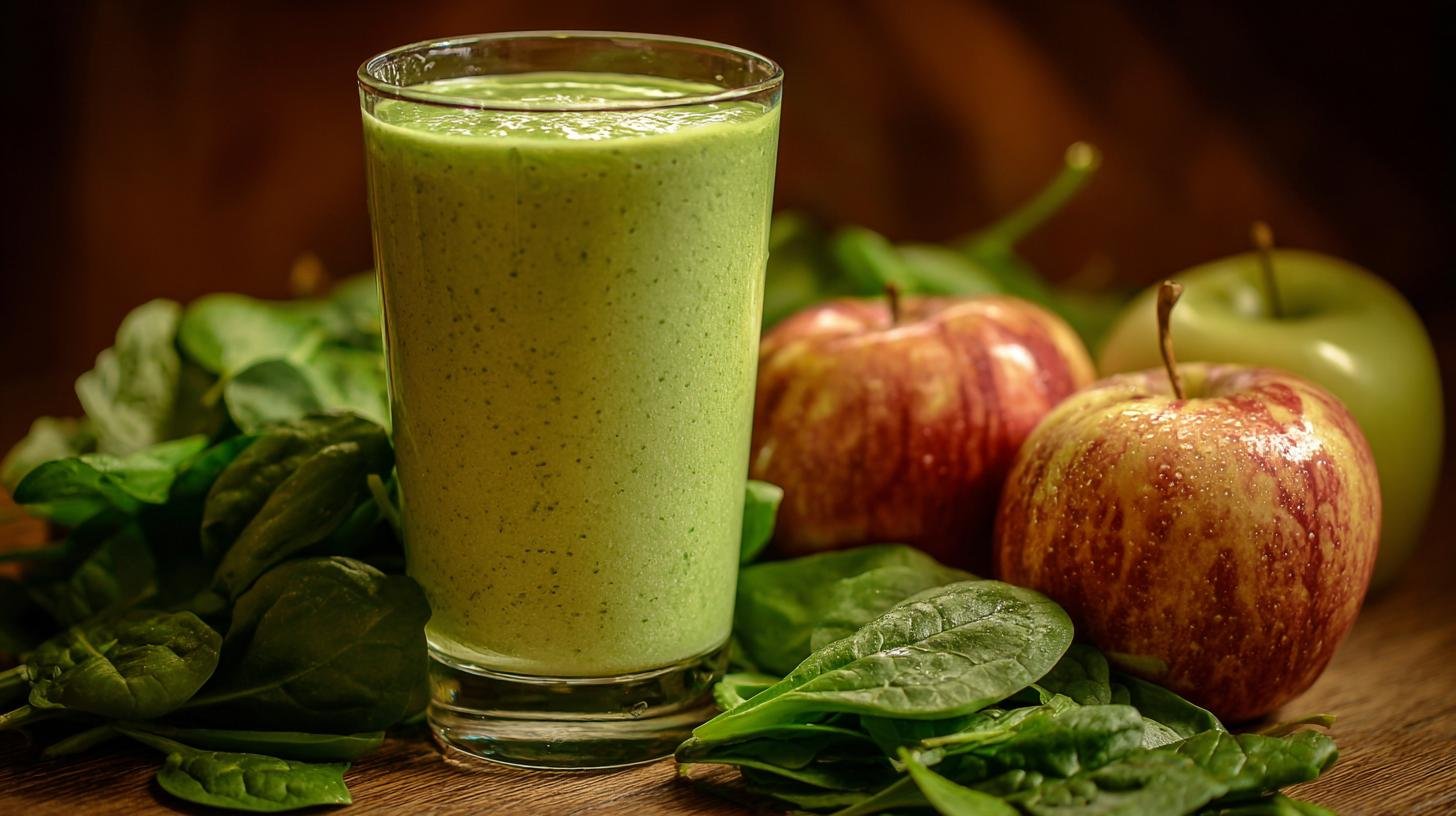 Smoothie z jablek a špenátu s malým trikem pro krémovost. Proč kombinace jablka a špenátu funguje Smoothie z jablek a špenátu s malým trikem pro krémovost. Proč kombinace jablka a špenátu funguje
