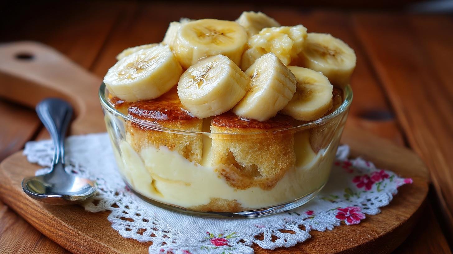 Rychlý pudink s piškoty a banány pro sladkou chvilku