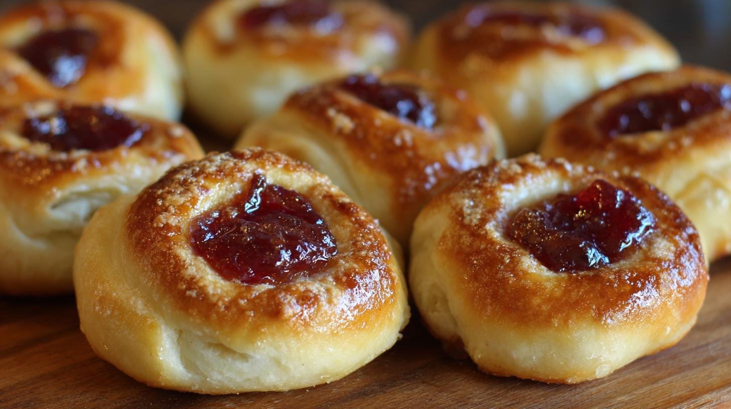 Koláčky s tvarohem a povidly správným způsobem bez trhlin. Pečení a úsporné tipy pro skladování