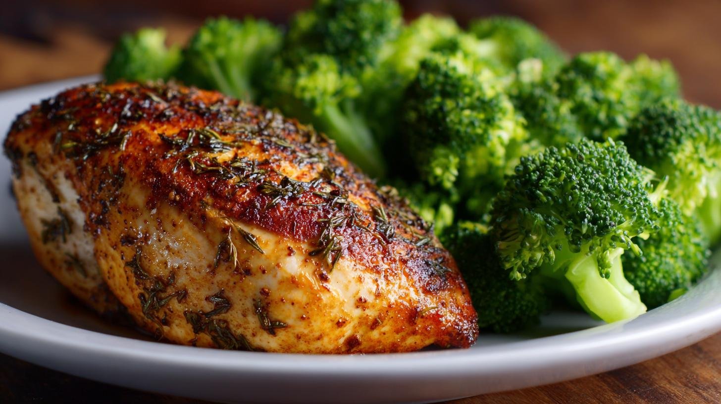 Krůtí maso s brokolicí na páře – bílkoviny bez tuku