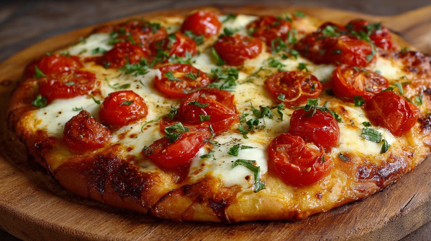 Domácí pizza s mozzarellou a rajčaty – italská klasika u vás doma. Recept krok za krokem