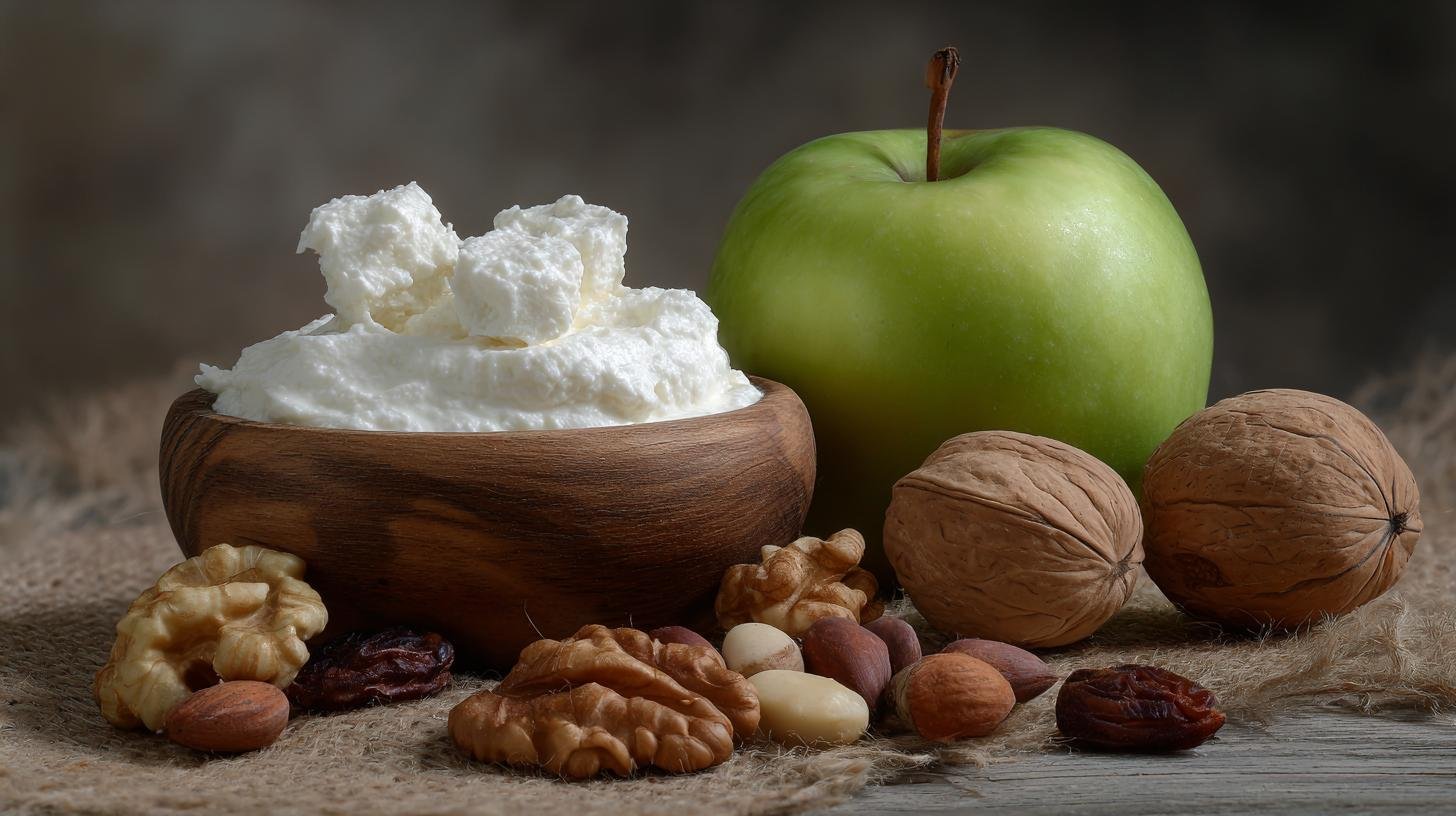 Svačina bez cukru: tvaroh, ořechy a jablko pro energii. Co z toho získáte: emotivně i prakticky