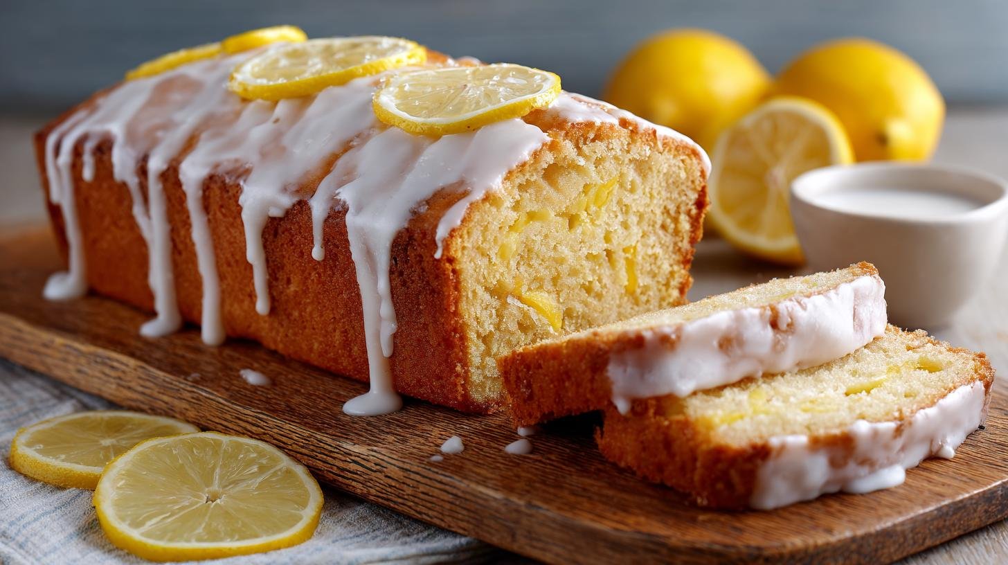 Citronový chlebíček z mouky, vajec a jogurtu bez propadů. Glazura, servírování a chytré skladování