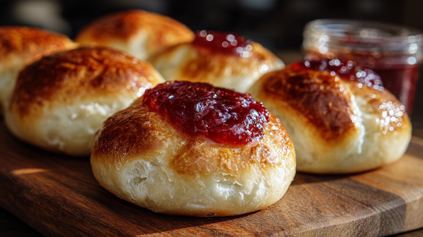 Koláčky s tvarohem a povidly správným způsobem bez trhlin 3 Koláčky s tvarohem a povidly správným způsobem bez trhlin