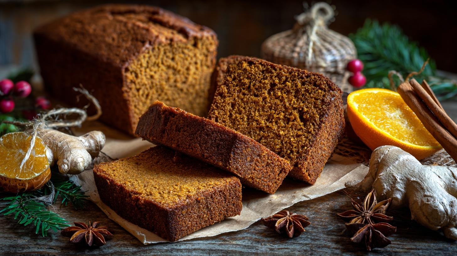 Perníkový chlebíček s medem, zázvorem a pomerančem