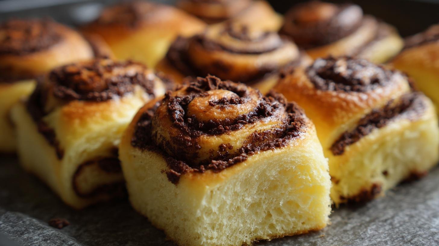 Rychlé rolky s čokoládou a máslem během pár minut