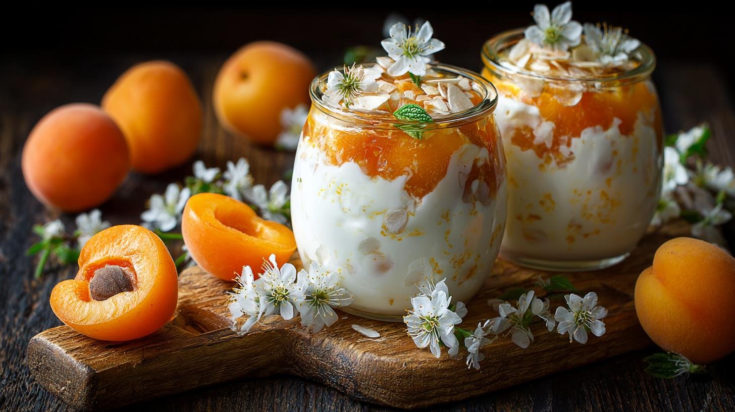 Meruňkový tvarohový pohár pro osvěžující sladké potěšení. Ingredience a malé tajné triky