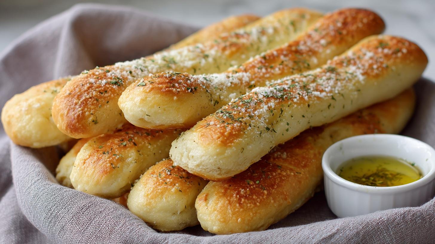 Domácí tyčinky z droždí, oleje a soli pro rychlé občerstvení