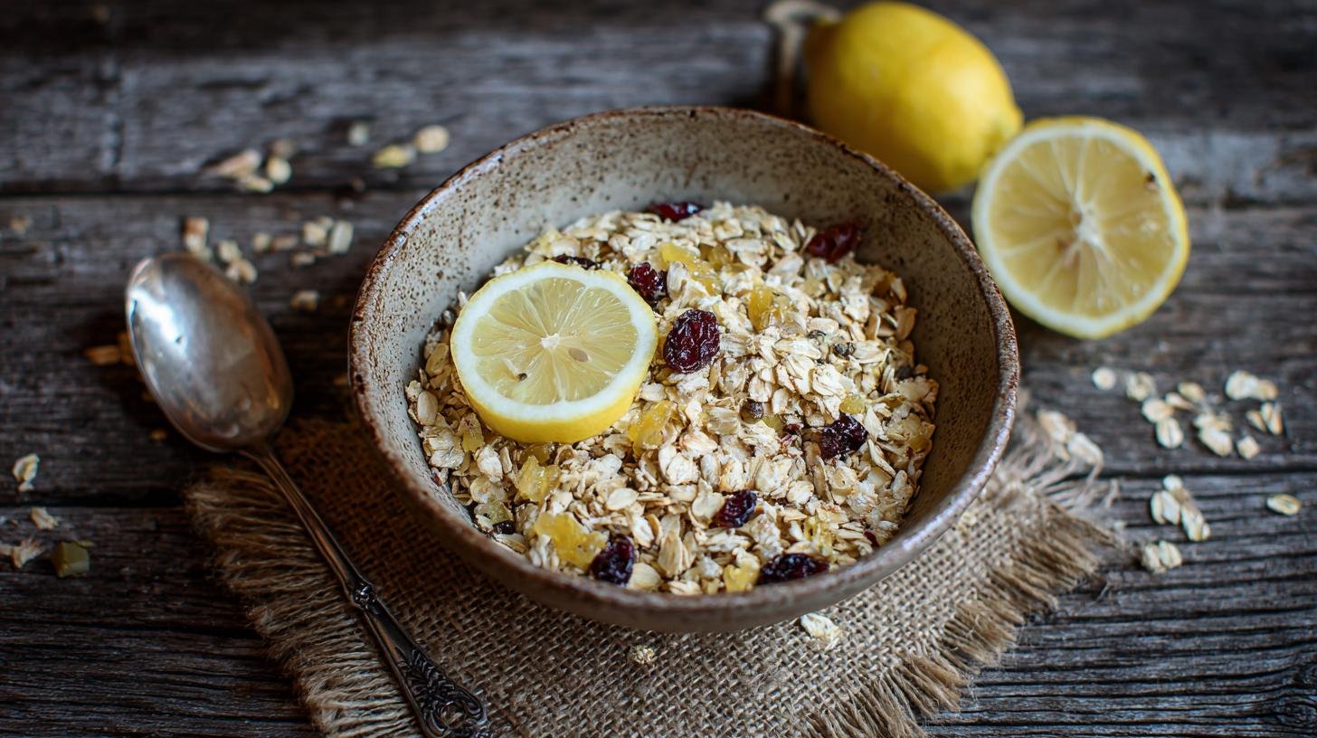 Domácí müsli s ovesnými vločkami a citronem bez složité přípravy