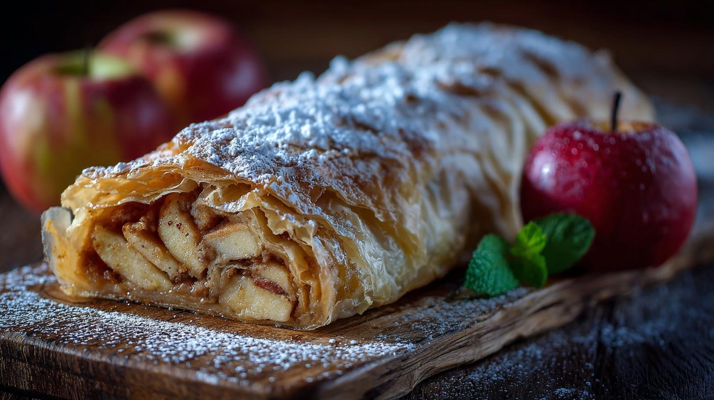 Křehký jablečný závin s máslem a skořicí bez jediné chybičky. Ingredience a rychlý přehled