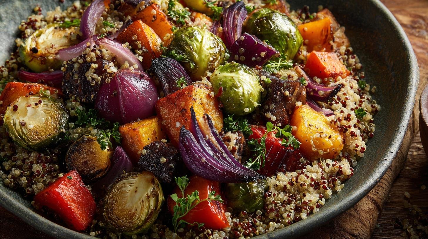 Pečená zelenina s quinoou – jednoduché jídlo plné vitamínů