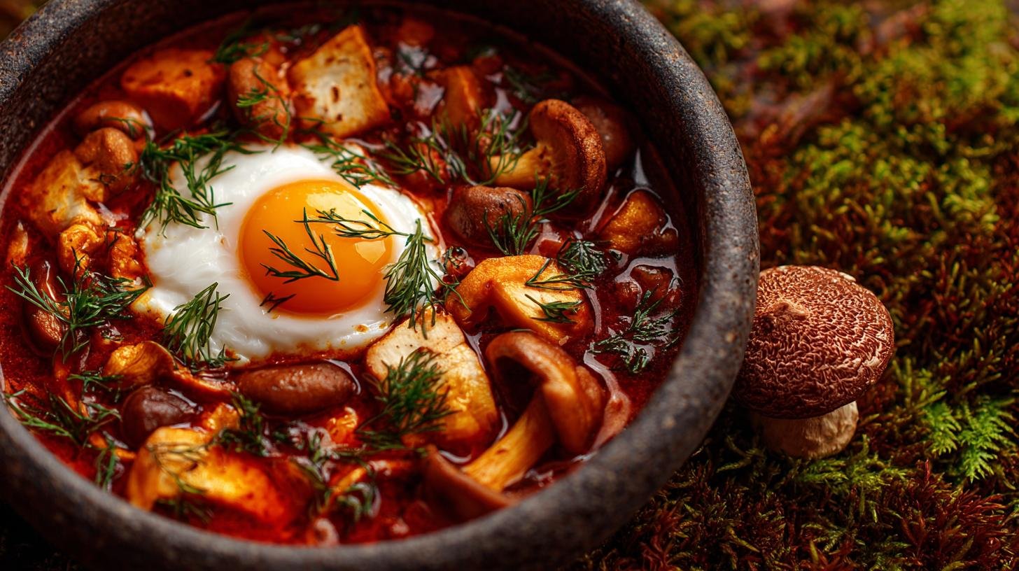 Kulajda s houbami a vejcem, která vždy krásně drží konzistenci 5 Kulajda s houbami a vejcem, která vždy krásně drží konzistenci