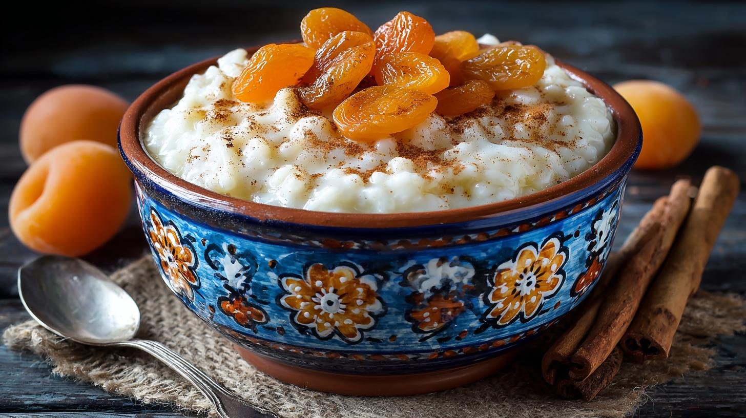 Rýžový nákyp s meruňkami a skořicí – levný a výborný dezert