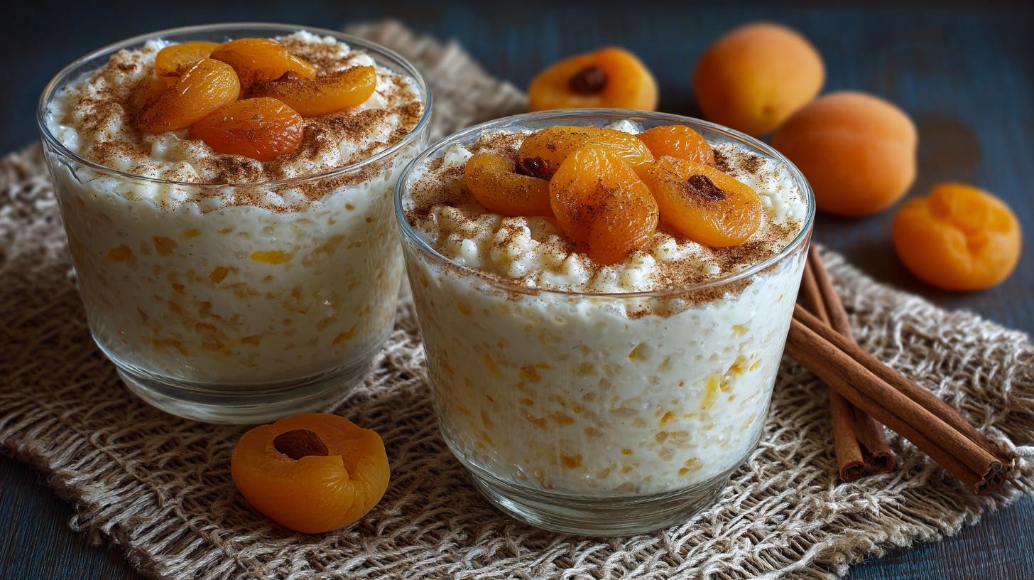 Rýžový nákyp s meruňkami a skořicí – levný a výborný dezert. Krátký postup