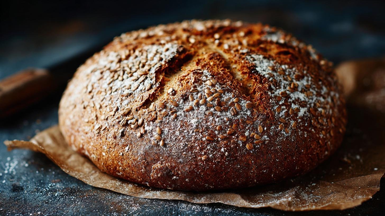 Celozrnný chléb z trouby bez formy i robotu