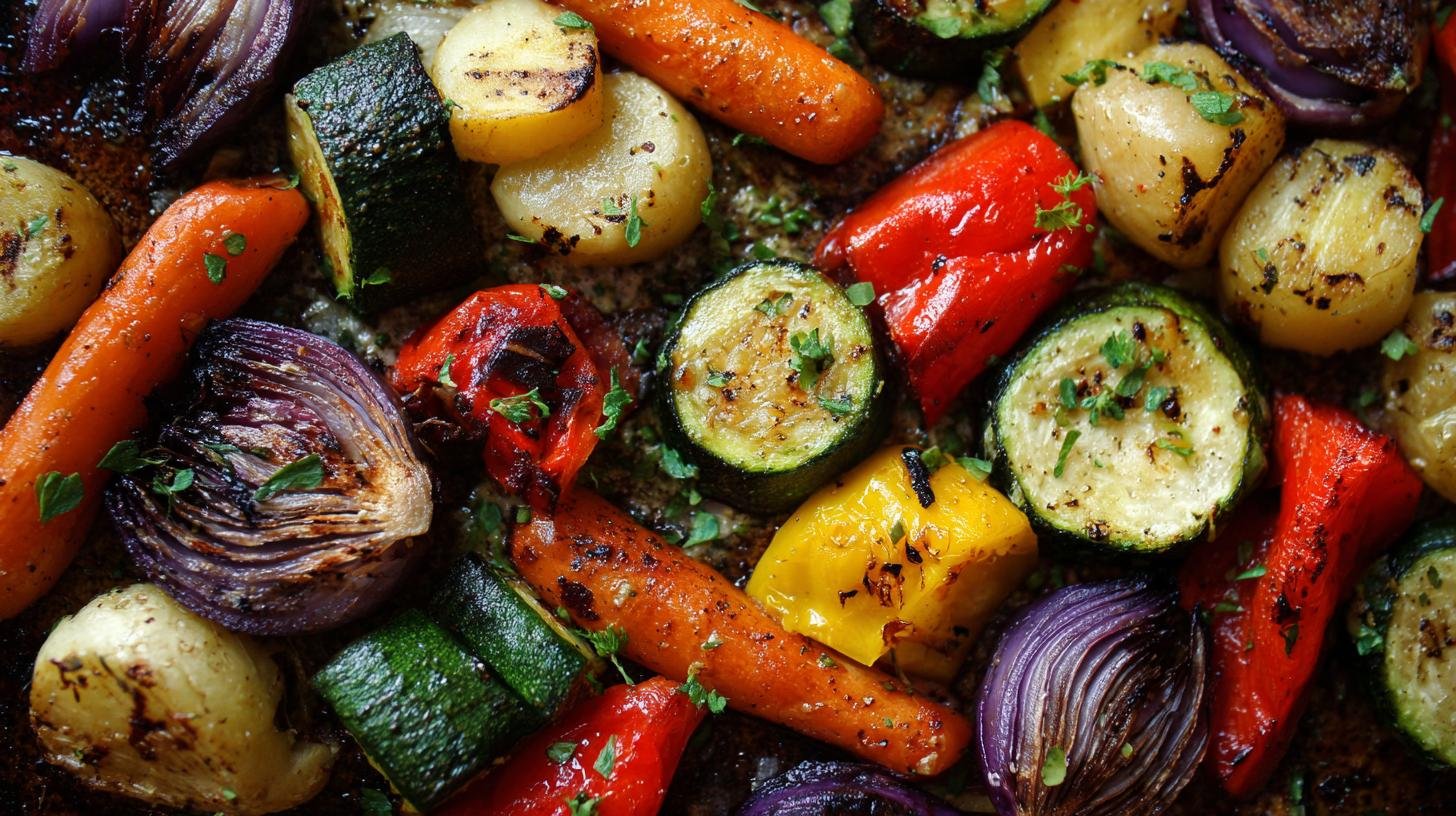 Pečená zelenina s olivovým olejem a česnekem – síla jednoduchosti. Proč funguje jednoduchý přístup Pečená zelenina s olivovým olejem a česnekem – síla jednoduchosti. Proč funguje jednoduchý přístup