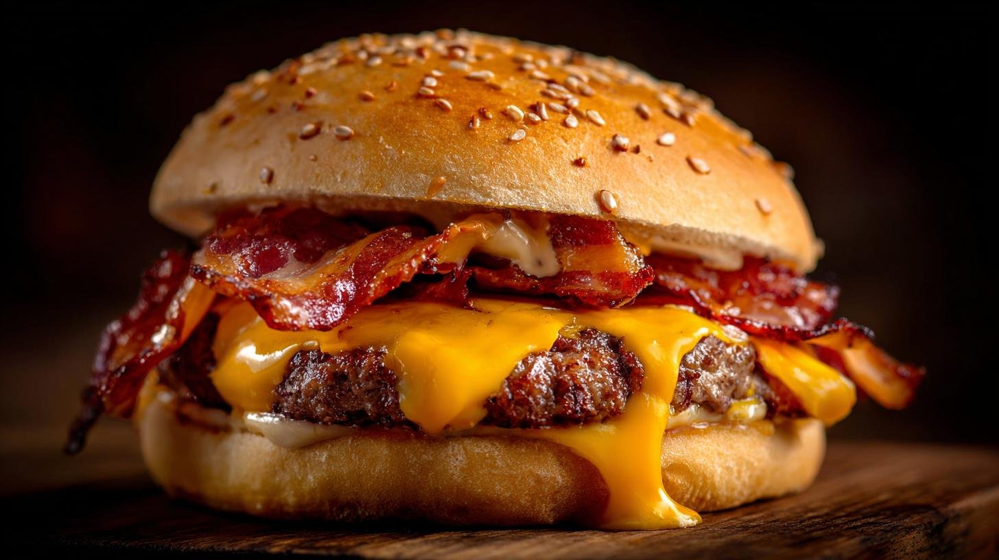 Klasický burger: hovězí maso, slanina a cheddar bez omáček. Proč méně znamená víc