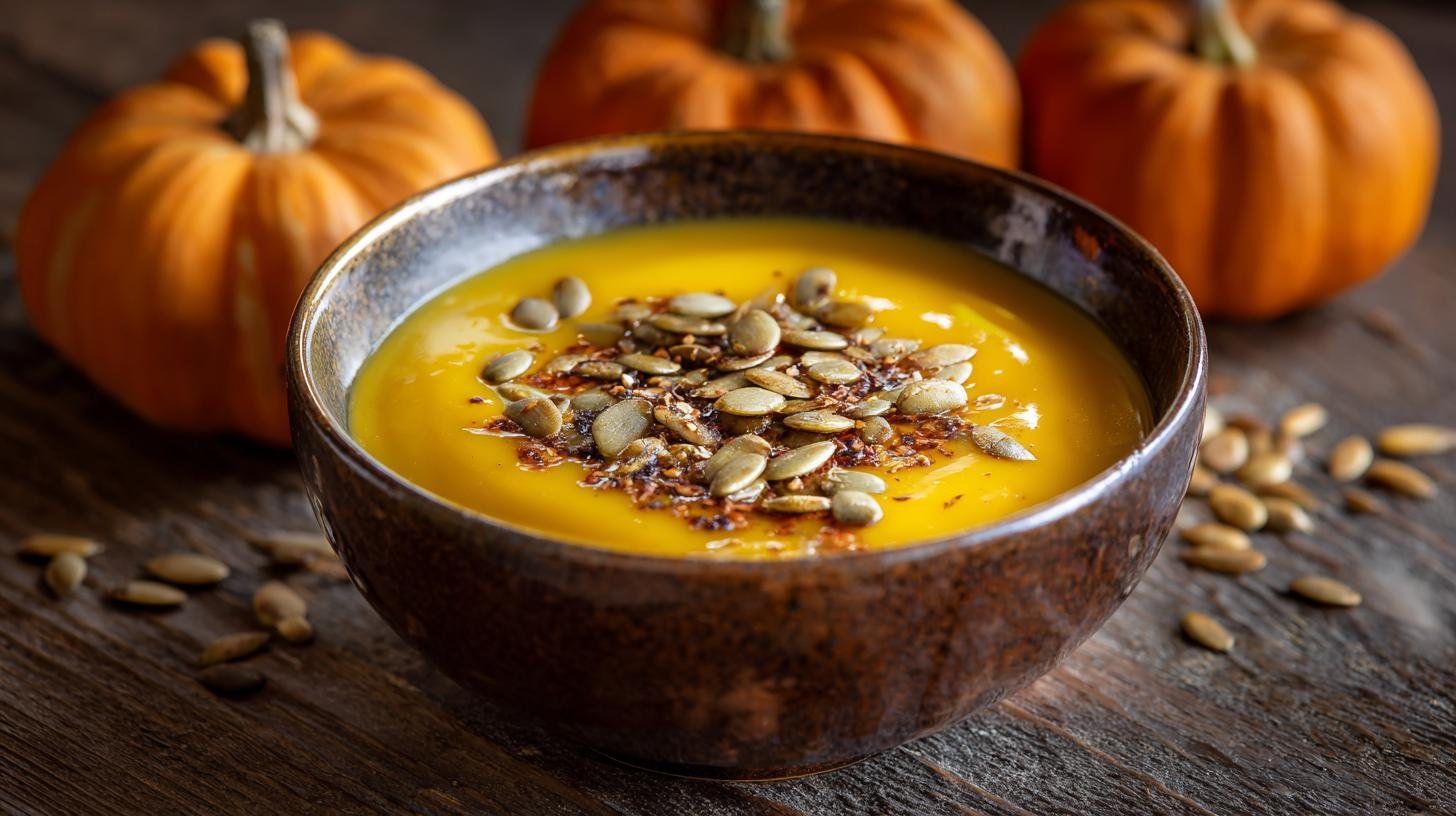 Jak udělat perfektní dýňovou polévku s křupavými semínky