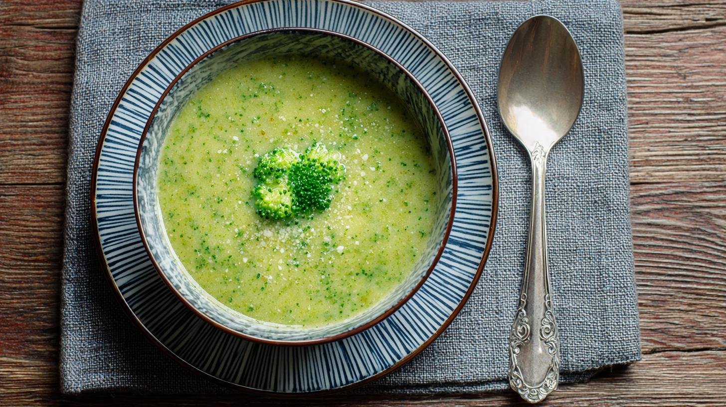 Rychlá brokolicová polévka s bramborem a parmazánem pro energii. Tipy, jak zvýšit energii a ušetřit čas