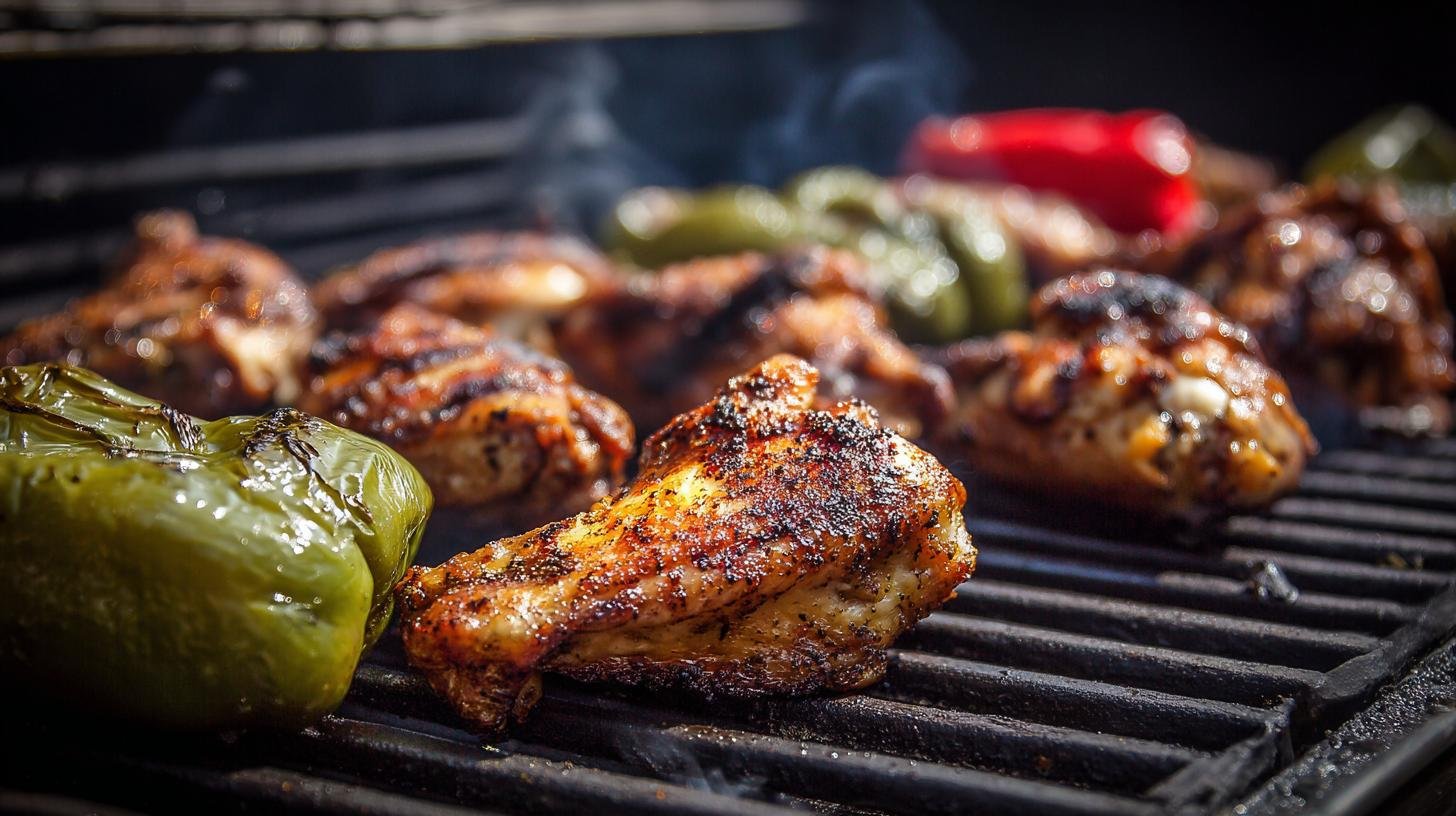 Gril na balkón: kuřecí křídla, papriky a olivový olej rychle. Co potřebujete