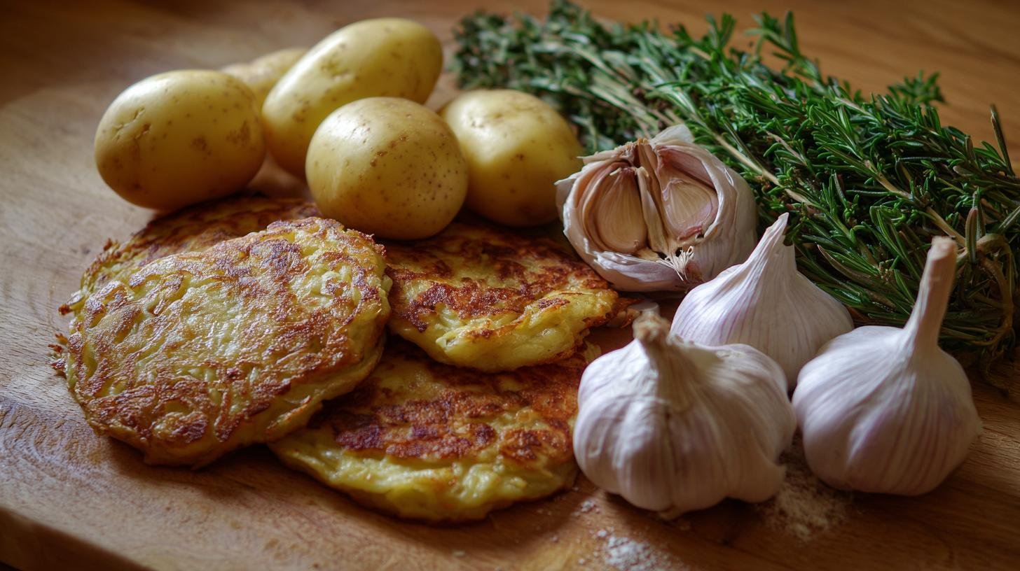 Jak udělat bramborák: brambory, česnek a majoránka bez tuku. Co potřebujete Jak udělat bramborák: brambory, česnek a majoránka bez tuku. Co potřebujete