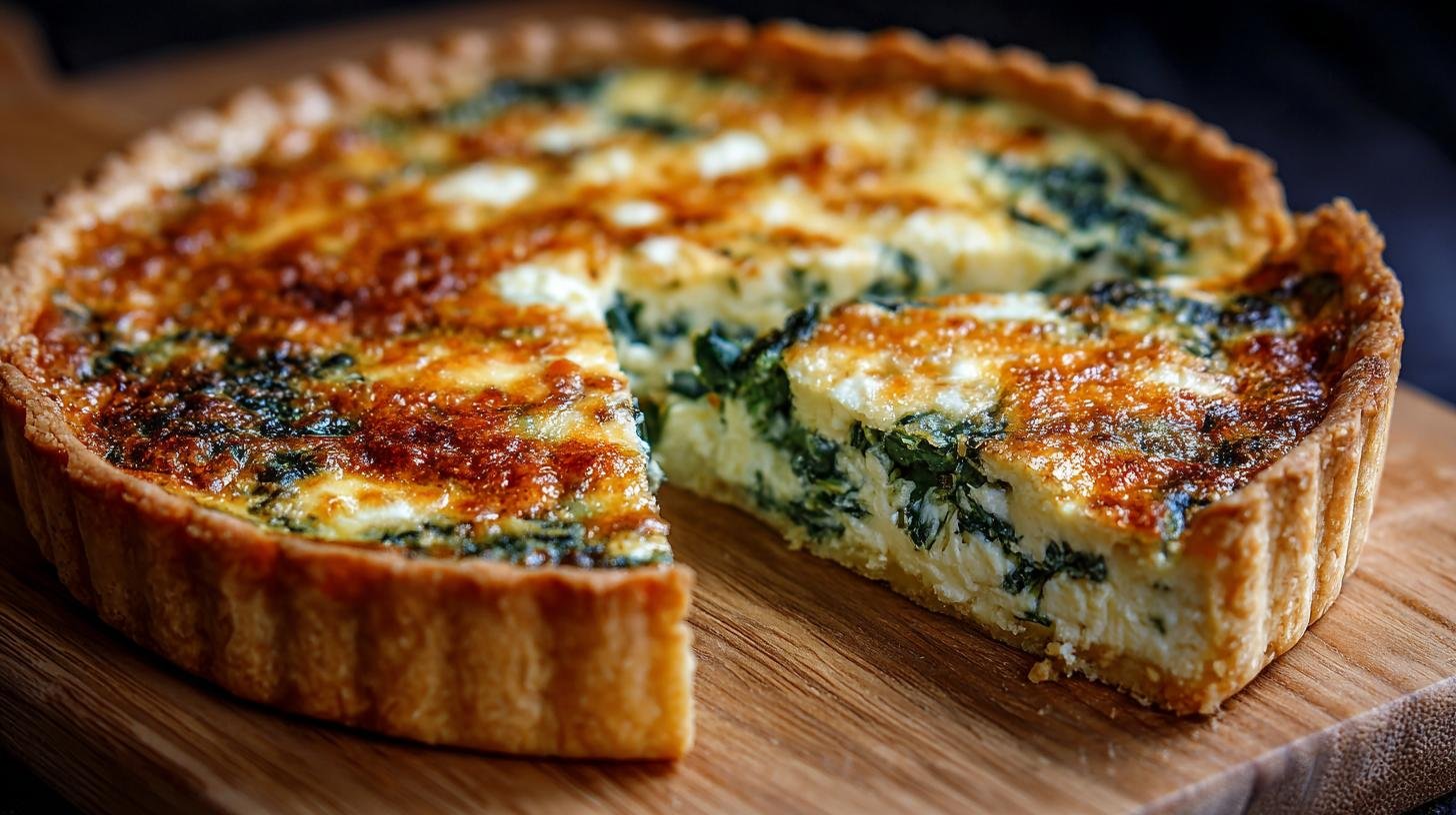 Sýrový quiche: vejce, smetana a špenát v křehkém těstě. Proč si tento koláč zamilujete Sýrový quiche: vejce, smetana a špenát v křehkém těstě. Proč si tento koláč zamilujete
