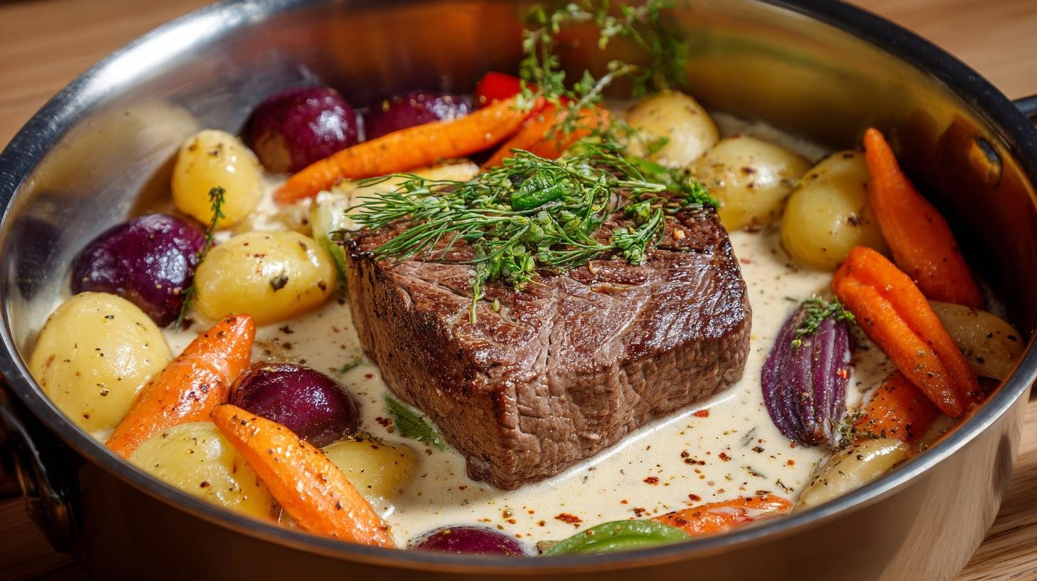 Svíčková s kořenovou zeleninou a smetanou krok za krokem. Potřebné suroviny a příprava