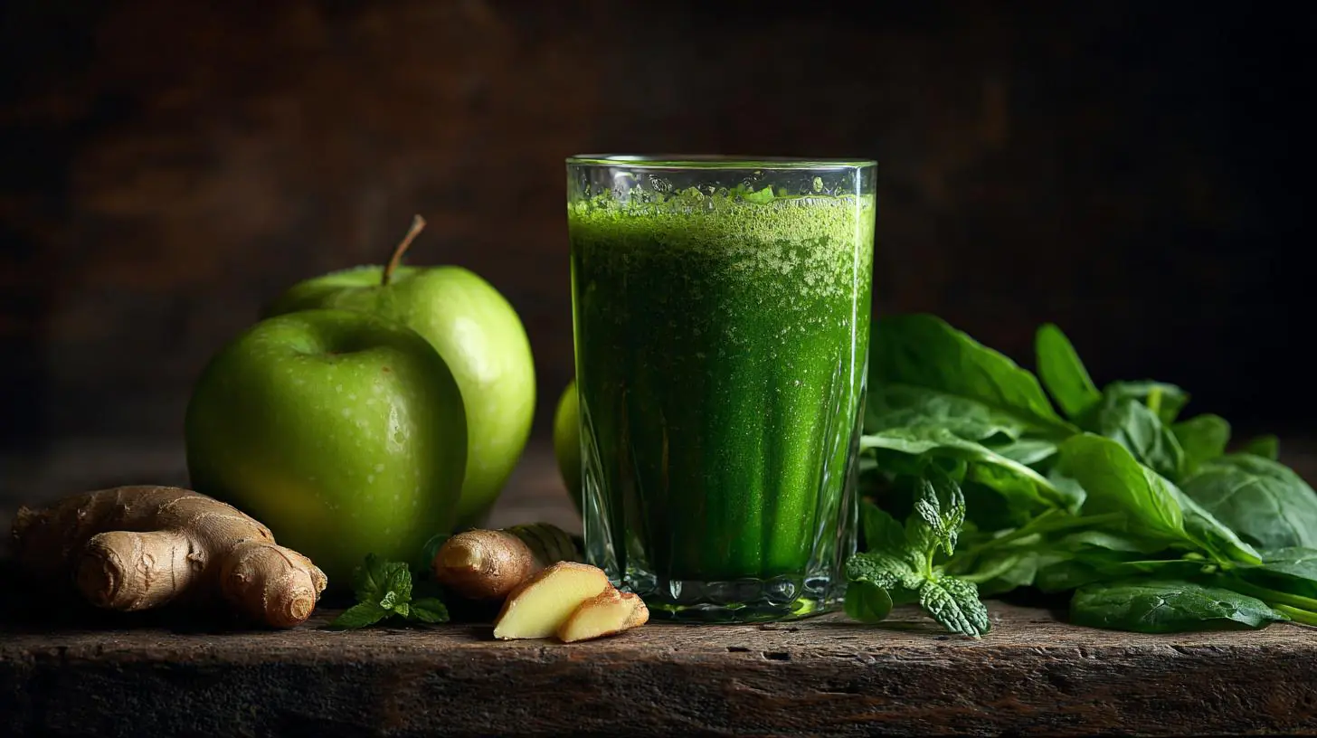 Detox, který funguje: zelené jablko, špenát a zázvor místo kávy