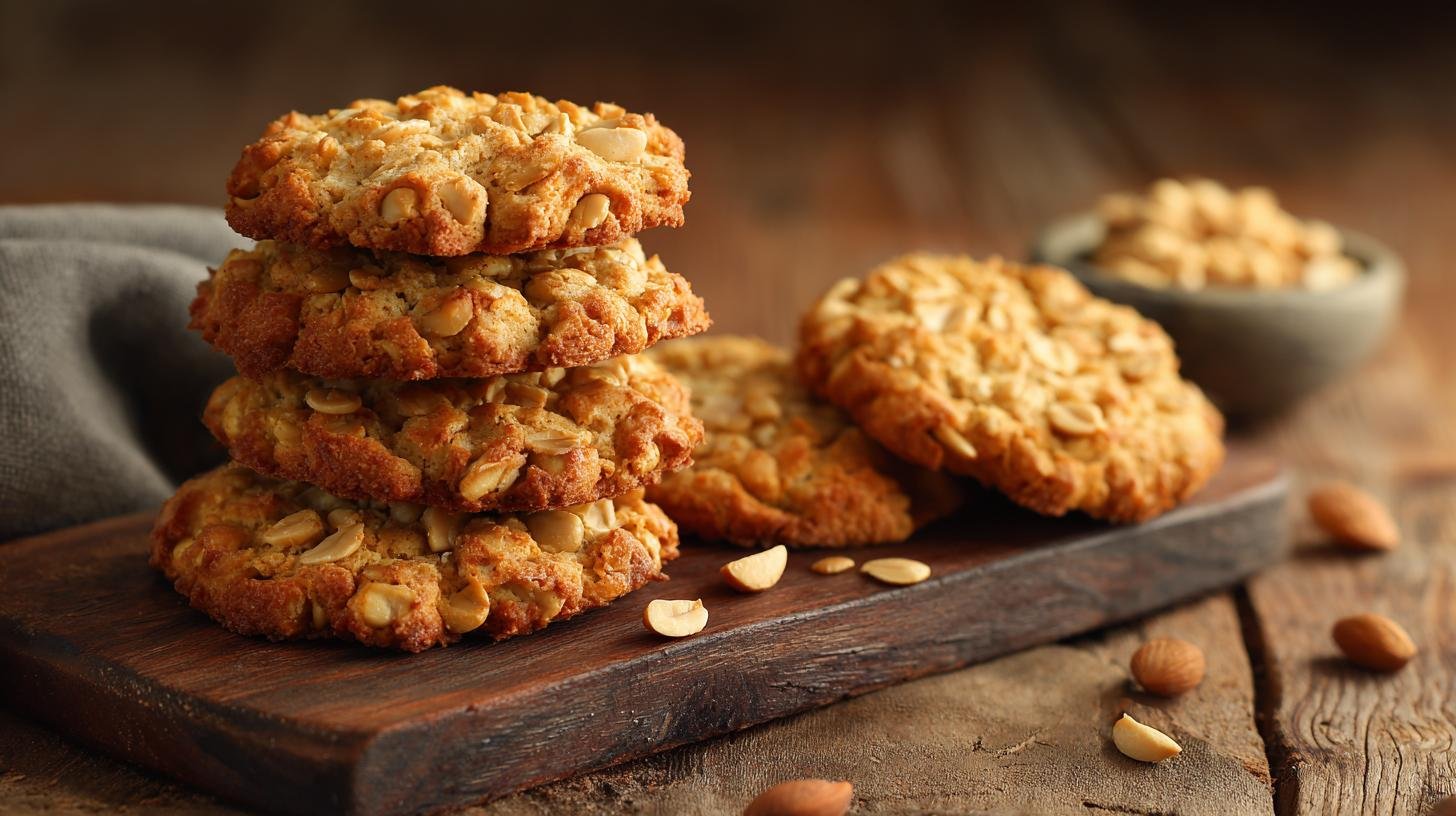 Desetiminutové křupavé sušenky z ovesných vloček a arašídů