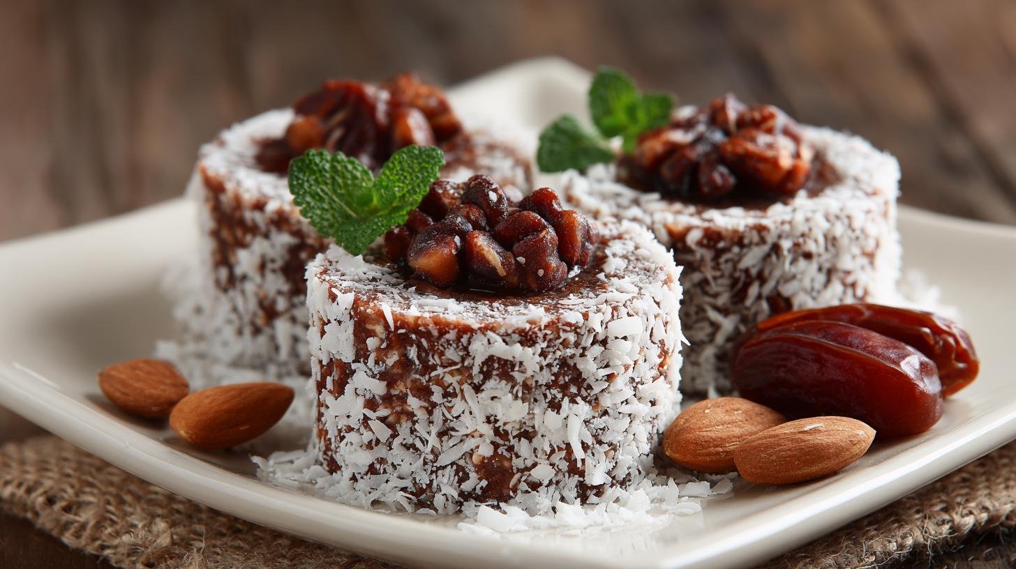 Raw dezert bez pečení: datle, ořechy, kakao a kokos. Jednoduchý recept krok za krokem