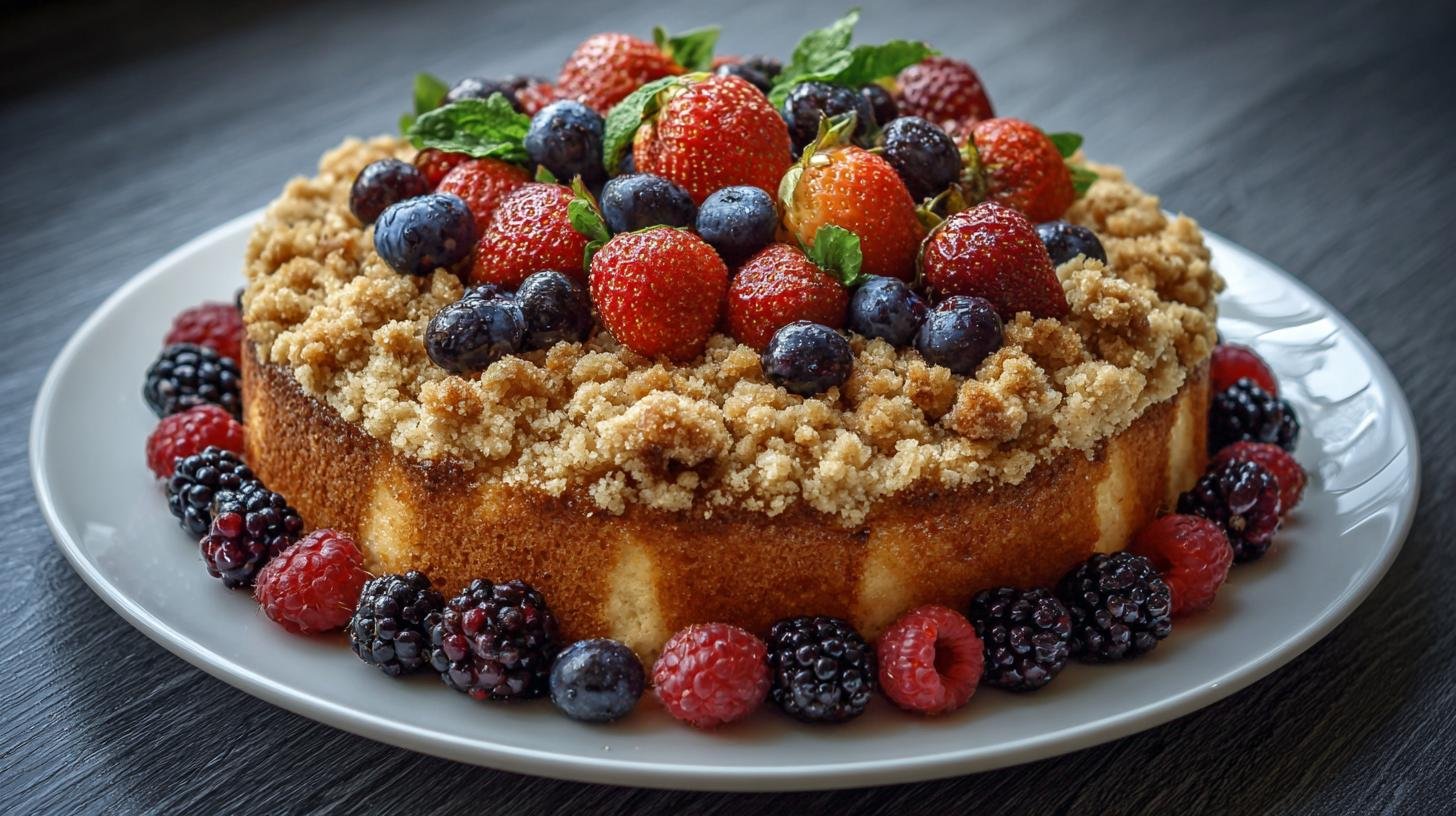 Jednoduchý koláč s ovocem a drobenkou pro každou příležitost