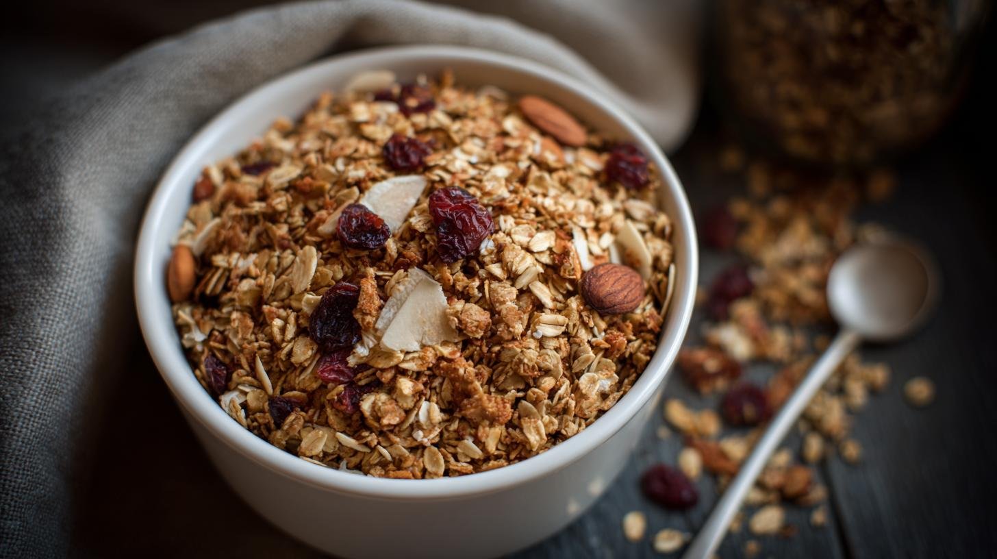 Jak udělat domácí granolu s ovesnými vločkami za 15 minut 1 Jak udělat domácí granolu s ovesnými vločkami za 15 minut